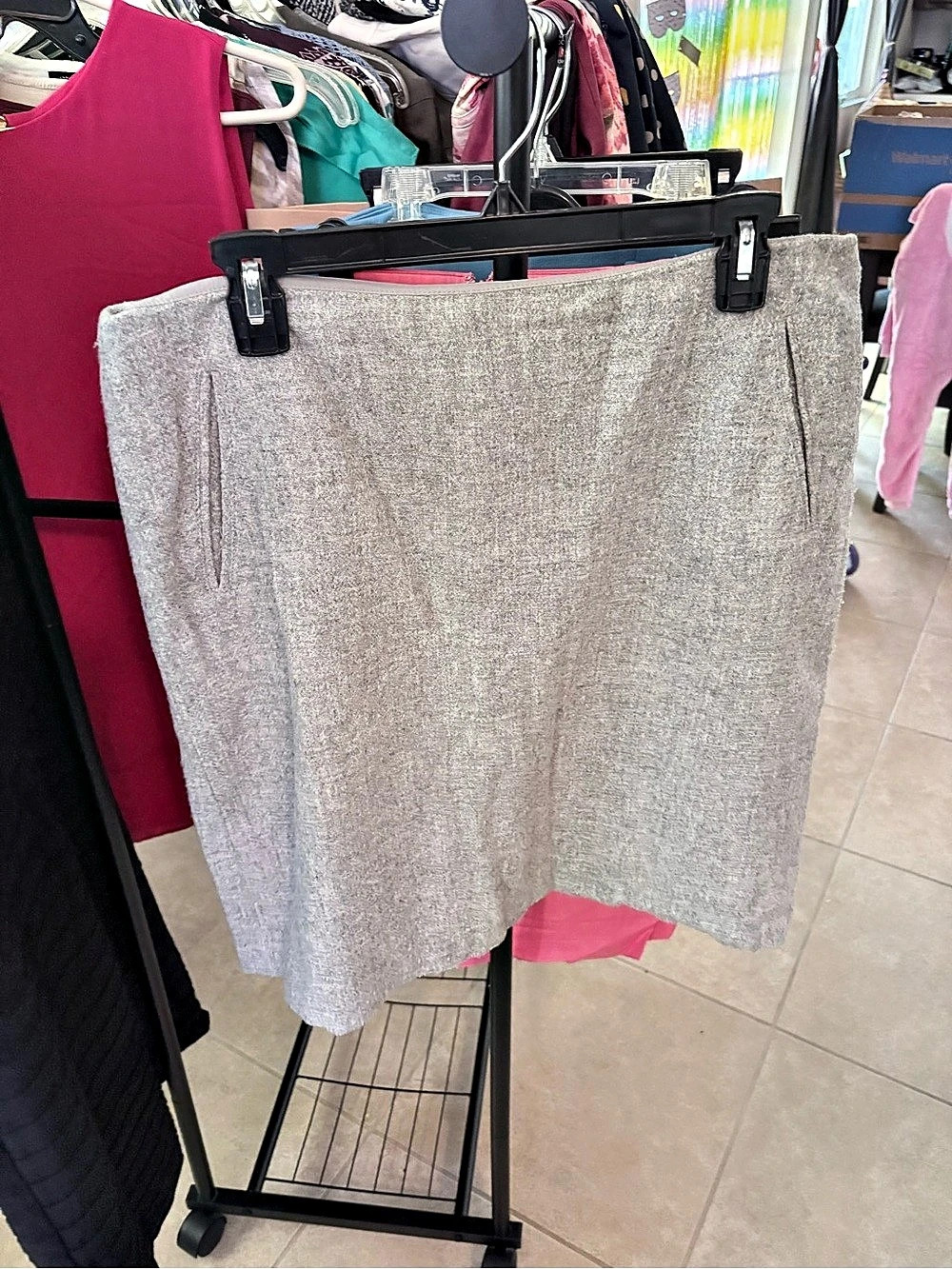 Talbots A-Line Skirt in Gray Size 10 Like New